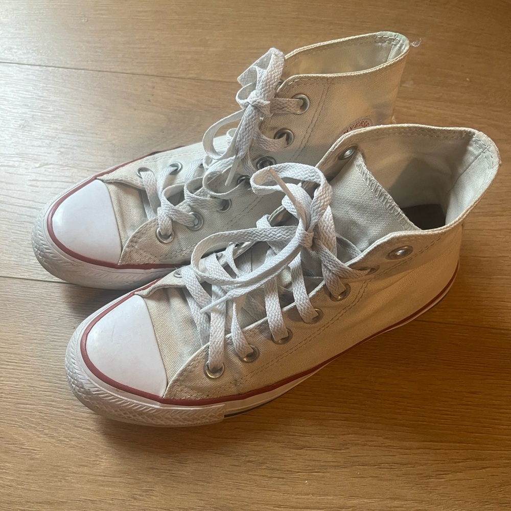 Converse White High-Top Sneakers
